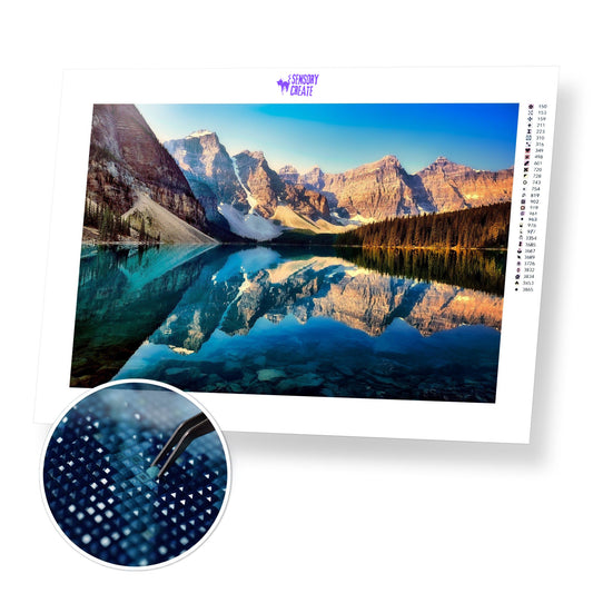 Reflection at Lake Moraine - Diamond Painting Kit